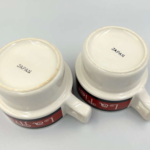 VTG Me & You Stacking Mugs Retro Anniversary Couple Wedding Shower Gift Japan - Picture 6 of 7